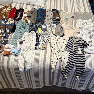 Baby boy newborn bundle 32 piece set